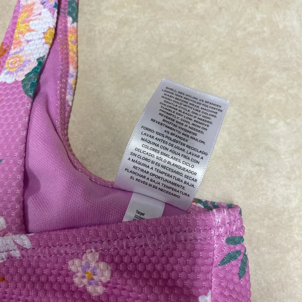 Lavender & daisies bathing suit bikini swim top